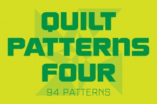Quilt Patterns Four Font Download