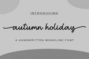Autumn Holiday Font Download