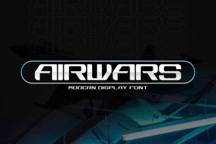 Airwars - Modern Futuristic Font Font Download