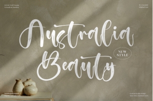 Australia Beauty - Beautiful Brush Font Font Download