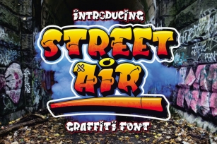 Street Air - Urban Graffiti Font Font Download