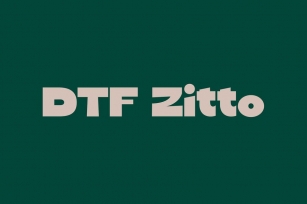 DTF Zitto Font Download