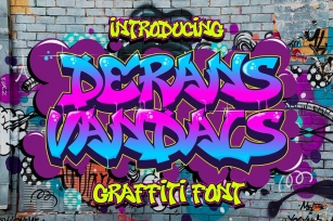 Derans Vandals - Awesome Graffiti Font Font Download