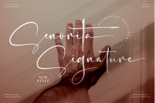 Senorita Signature - Stylish Signature Font Font Download
