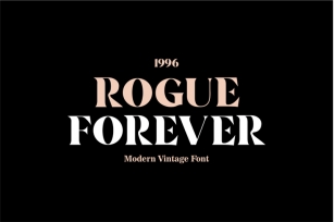 ROGUE FOREVER - Modern/Vintage Font Font Download