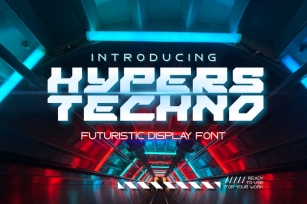 Hypers Techno - Futuristic Font Font Download