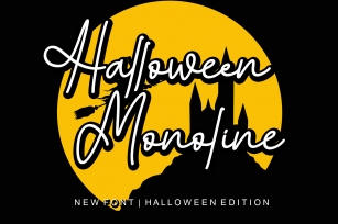 Halloween Monoline Font Download
