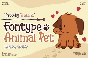 ype Animal Pet Font Download