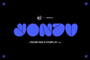 YONDU bold round display typeface Font Download