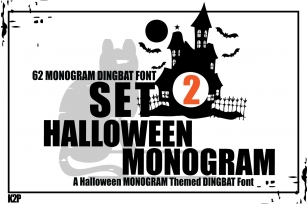 Halloween Monogram Set2 Font Download