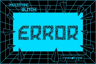 MultiType Glitch Error Font Download