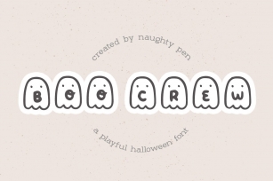 Boo Crew Halloween Font Download