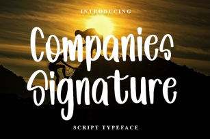 Companies Signature Font Download