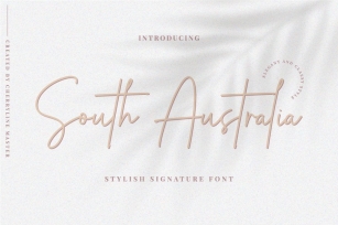 South Australia Stylish Script Font Download