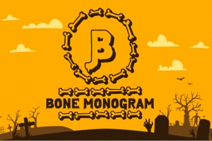 Bone Monogram Font Download