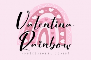Valentina Rainbow Font Download