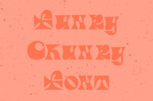 Funky Chunky 70s Hand Lettered Font Download