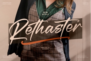 Rethaster - Modern Calligraphy Font Font Download