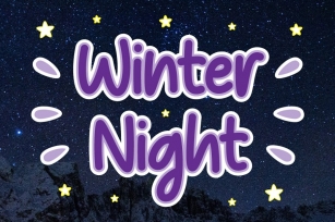 Winter Night Cute Font Download