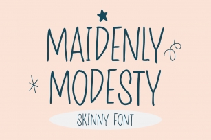 Maidenly Modesty Font Download