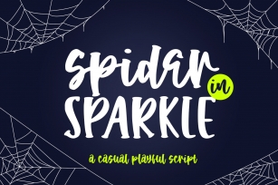 Spider in Sparkle Font Download