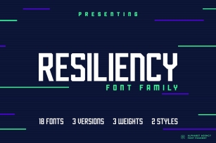 RESILIENCY FONT FAMILY Font Download