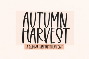 Autumn Harvest Font Download