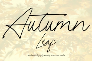 Autumn Leaf Font Download