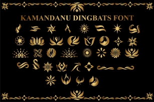 Kamandanu Dingbats Font Download