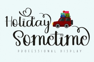 Holiday Sometime Font Download