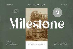 Milestone Modern Classic Font Download
