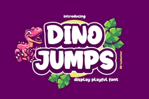 Dino Jumps Display Playful Font Download
