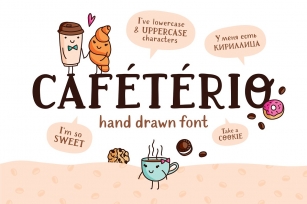 Cafeterio cute kid's font Font Download