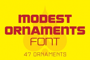 Modest Ornaments Font Download