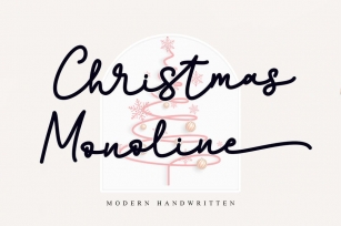 Christmas Monoline Font Download