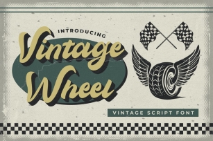 Vintage Wheel – Vintage Script Font Font Download