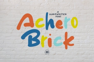 Achero Brick - A Playful Display Font Font Download