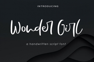 AM Wonder Girl - Script Font Font Download