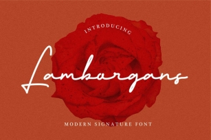 Lamborgans Signature Font Download