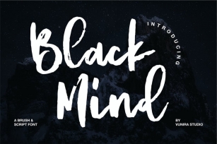Black Mind | A Brush Script Font Font Download