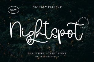 Nightspot - Beautiful Script Font Font Download