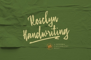 Roselyn Handwriting - An Organic Script Font Font Download