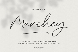 Marchey Signature Style  Serif Font Download