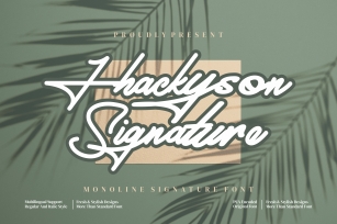 Jhackyson Signature Font Download