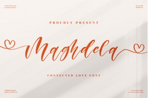 Maghdela - Connecting Love Font Font Download