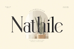 Nathile Ligature Serif Typeface Font Download