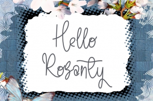 Hello Rosanty Font Download