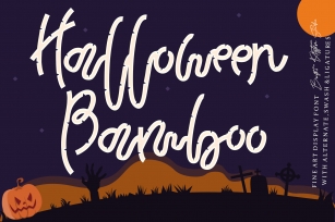 Halloween Bamboo Font Download