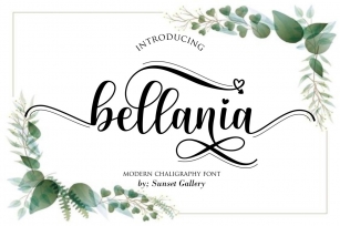 Bellania Font Download