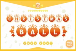 Christmas Ball Display winter procreate Xmas s Font Download
